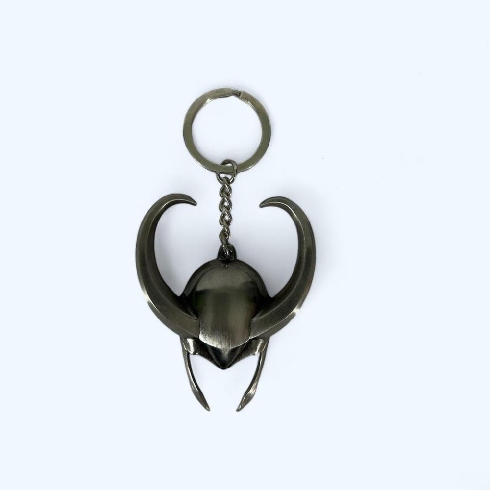 MARVEL LOKI KEYCHAIN SILVER‎ TONED